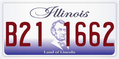 IL license plate B211662