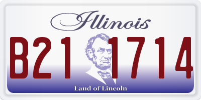 IL license plate B211714