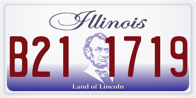 IL license plate B211719