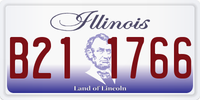 IL license plate B211766
