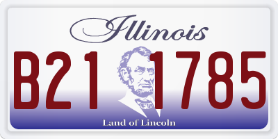IL license plate B211785