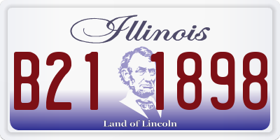 IL license plate B211898