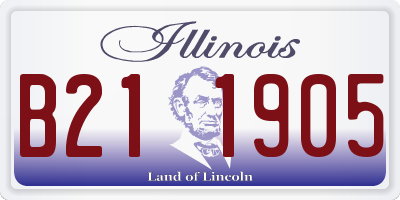 IL license plate B211905