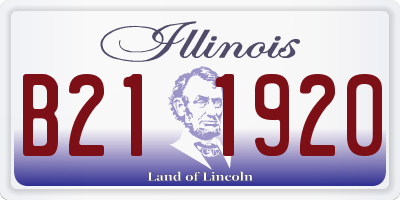IL license plate B211920