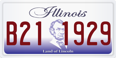 IL license plate B211929