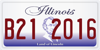IL license plate B212016