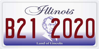 IL license plate B212020