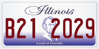 IL license plate B212029