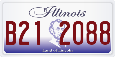IL license plate B212088