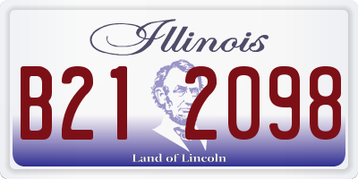 IL license plate B212098