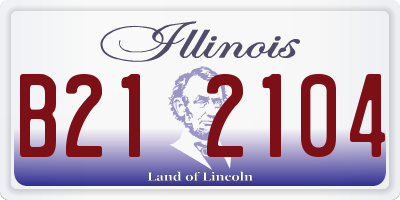 IL license plate B212104