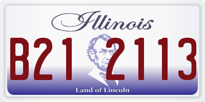 IL license plate B212113