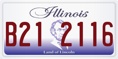 IL license plate B212116