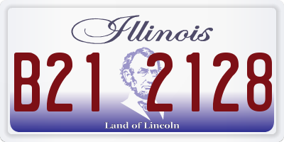 IL license plate B212128