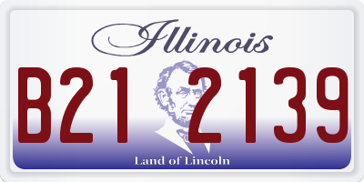 IL license plate B212139