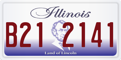 IL license plate B212141