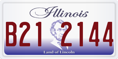 IL license plate B212144