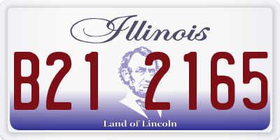 IL license plate B212165