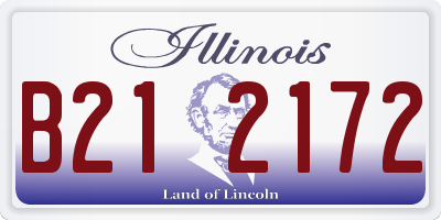 IL license plate B212172