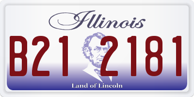 IL license plate B212181