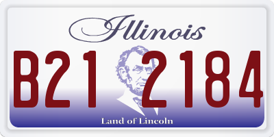 IL license plate B212184
