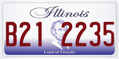 IL license plate B212235
