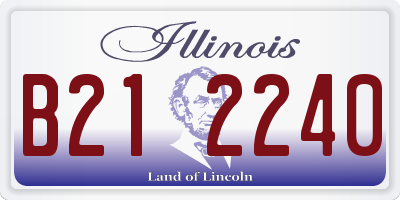 IL license plate B212240