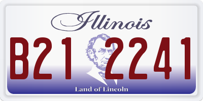 IL license plate B212241