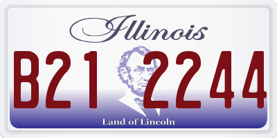 IL license plate B212244