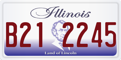 IL license plate B212245