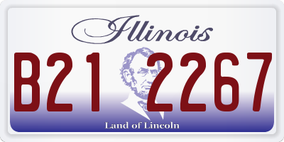 IL license plate B212267