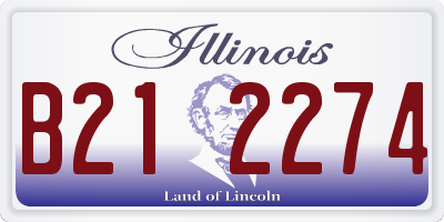 IL license plate B212274