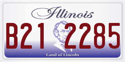 IL license plate B212285