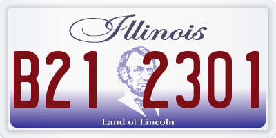 IL license plate B212301