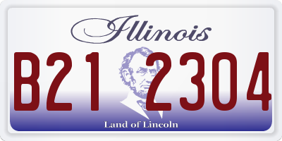 IL license plate B212304