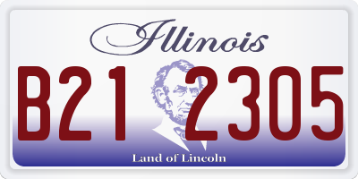 IL license plate B212305