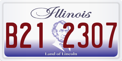 IL license plate B212307