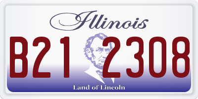 IL license plate B212308