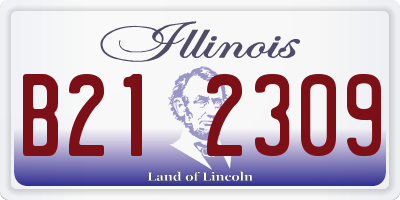 IL license plate B212309
