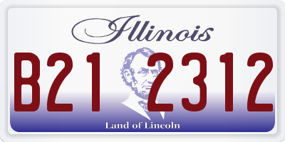 IL license plate B212312