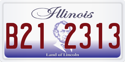 IL license plate B212313