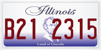 IL license plate B212315