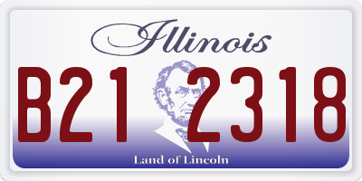 IL license plate B212318