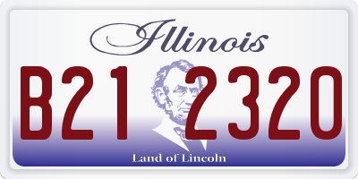 IL license plate B212320