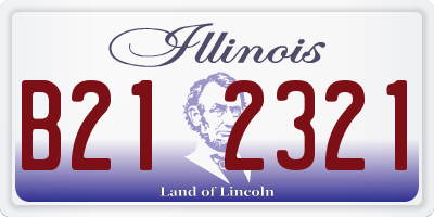 IL license plate B212321