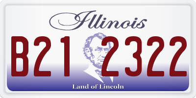 IL license plate B212322