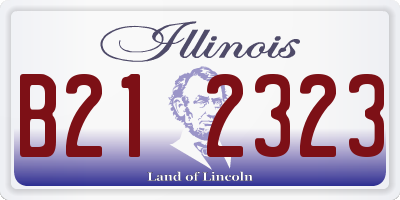 IL license plate B212323