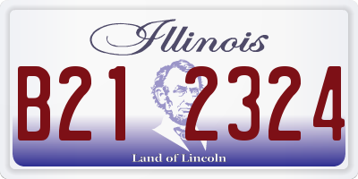 IL license plate B212324