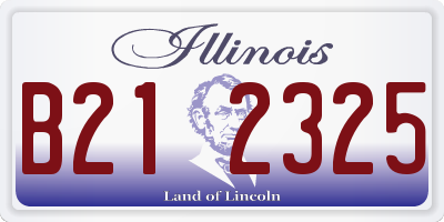 IL license plate B212325