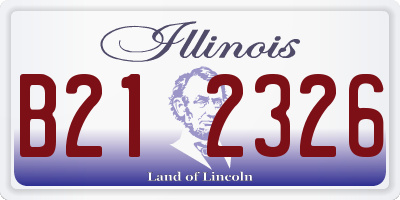 IL license plate B212326